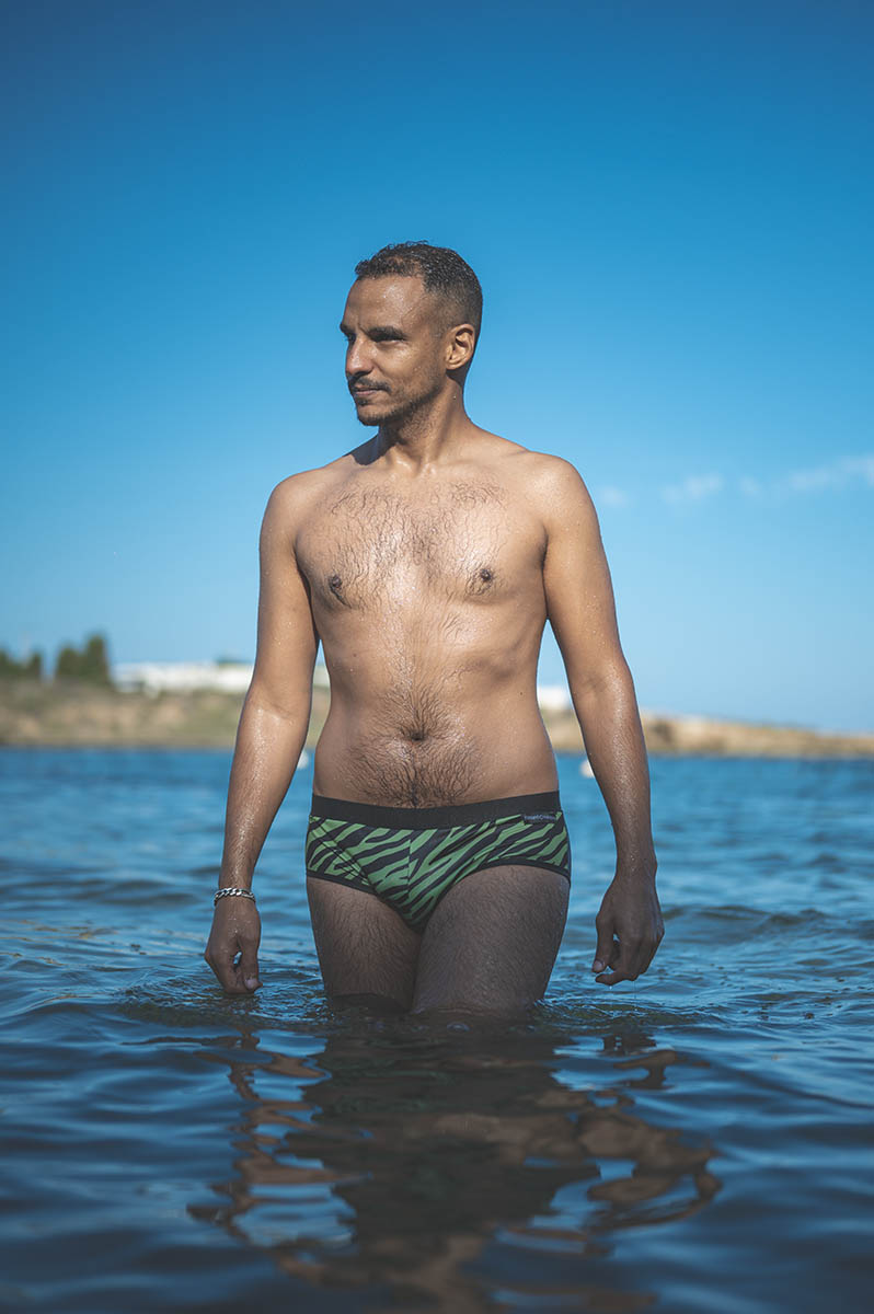 Bañador Slip Zebra - Imagen 3