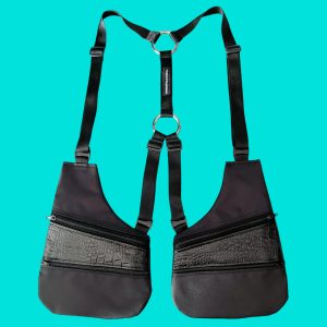 Pistolera CrocoNegro