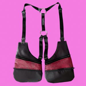 Pistolera CrocoBurdeos