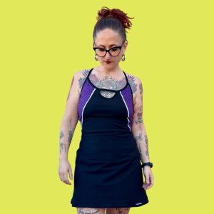 Vestido Acid Poison - leopardo morado