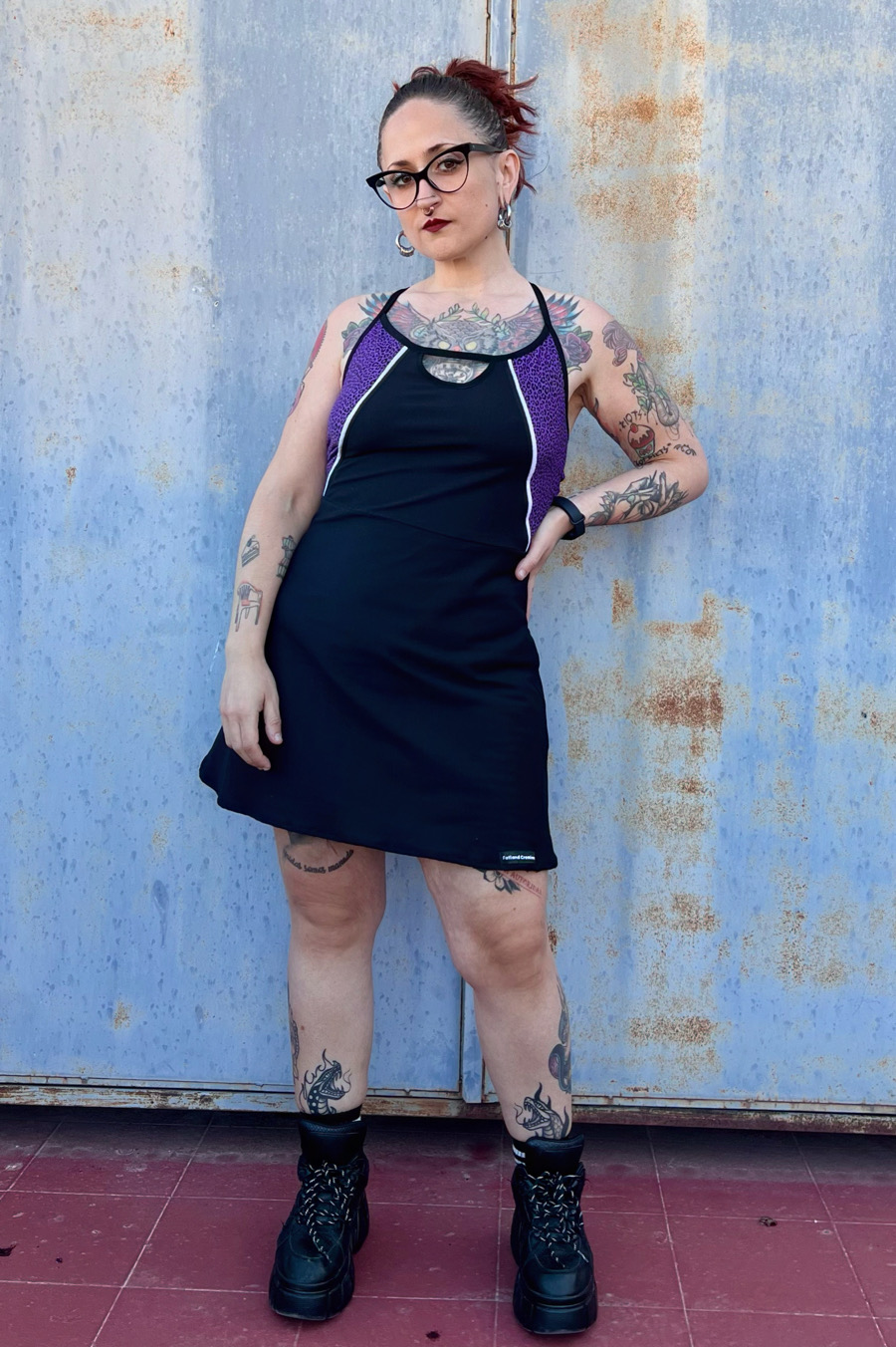 Vestido Acid Poison - leopardo morado - Imagen 2