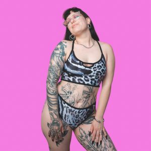 Bikini Silver Jungle - tanga