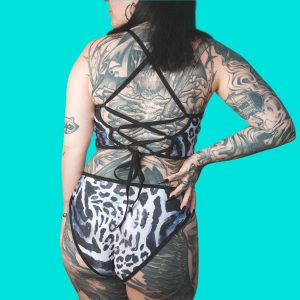 Bikini Silver Jungle - braga clásica