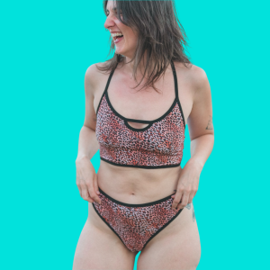 Bikini Desert Leopard - braga clásica